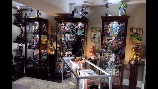 Marvel & DC Statue Room Tour February 2024 much has changed in 3 years!