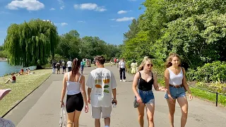 London Walking Tour | Baker Street to Regent’s Park Summer Walk 2021 | june Reopen | 4k