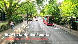 Exploring London's Double-Decker Bus Route 321: From Footscray to New Cross Gate