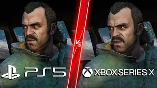 GTA 5 Next Gen Remastered PS5 vs Xbox Series X - Direct Comparison! Attention to Detail & Graphics!