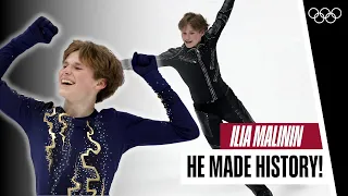 At 17 years! HE is the first skater in history to land a quadruple Axel in competition! ⛸