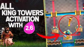 CLASH ROYALE GUIDE HOG 2.6 ALL KING'S TOWER ACTIVATION W/2.6