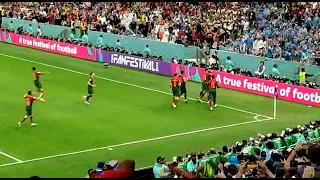 Superb goals : artistic penalty kick by Bruno Fernandes of portugal in Portugal Vs Uruguay Match: 28