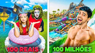 PARQUE AQUÁTICO DE 100 REAIS VS PARQUE DE 100 MILHÕES DE REAIS! ÉPICO @sundownpark3787