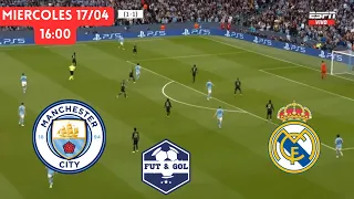 🚨MANCHESTER CITY - REAL MADRID TRANSMISION VERTICAL EN VIVO🔥CHAMPIONS LEAGUE EN FUT AND GOL