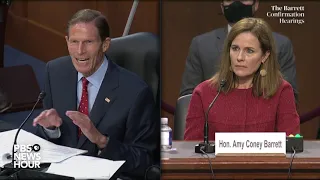 WATCH: Sen. Richard Blumenthal questions Supreme Court nominee Amy Coney Barrett