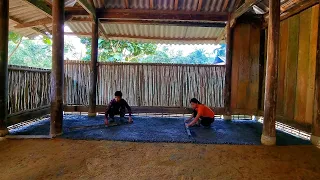 Build the cabin manually, put on the concrete floor to close the bedroom in the wooden house. Ep.22