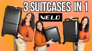 Luggage that grows as you travel?? VELO 3-in-1 Expandable Luggage