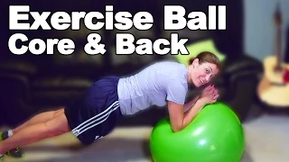 Exercise Ball Core and Back Strengthening Exercises (Moderate) - Ask Doctor Jo