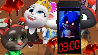 TOM THE CAT AND HIS FRIENDS CALL SONIC.EXE AT 3:00 AM, My Talking Tom Friends