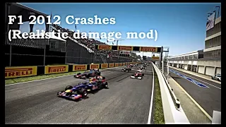 F1 2012 Crashes (Realistic damage mod)