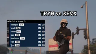 TRYH vs XEVX (crew war) XzyZ Wolfie crew