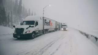 Ice Road Wyoming, I-80 | A Day In The Life Of A Truck Driver