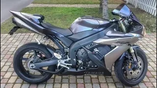 2004 YAMAHA YZF R1 Stock Exhaust System Sound (Detailed Review, Warm Up Sound)