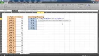 Create a Frequency Distribution Table in Excel