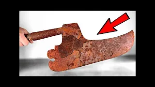 Rust is Peeling this Huge Cleaver - Restoration (with Carbon Fiber Handle) Song 2023 :Avenger Kill