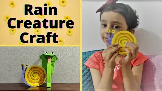 Rain Creature Craft || Frog & Snail Craft || Craft Activity for Kids