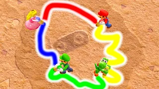 Mario Party Superstars Skill MiniGames part 2 | (Master Difficulty) Mario Vs Yoshi Vs Peach Vs Luigi