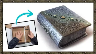 How to make BOOK BOX with stylized decoration | DIY gift box