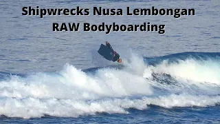 Early Morning Shipwrecks Nusa Lembongan Bali RAW Bodyboarding Fun Swell No Crowds Barrelling Waves