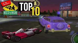 TOP 10 CARS IN THE SIMPSONS HIT AND RUN