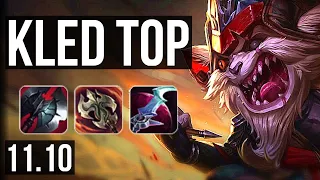 KLED vs POPPY (TOP) | 3.4M mastery, 2200+ games, 7 solo kills | BR Diamond | v11.10