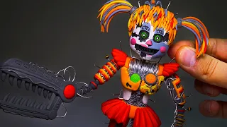 I'M DONE WITH THIS.................................Scrap Baby Fnaf Sculpture - Polymer Clay Tutorial