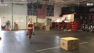 Annah Belisle 14-15 CrossFit semifinals workout 2