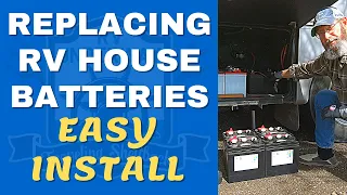 Replace Deep Cycle RV House Batteries - Coach Battery Easy Install