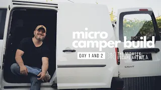 VW Caddy Micro Camper Conversion | Cleanup, Insulation and Carpet | My new van conversion