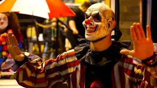 Scary Clowns with Funhouse Horror Animated Props at Transworld Halloween Show