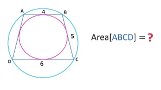 Find Area of Quadrilatral ABCD. Easy Hard Geometry Problem. Mind Booster.