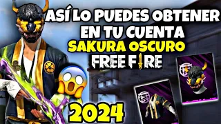 COMO TENER LA SKIN DE EL PASE SAKURA OSCURO FREEFIRE 2024😱