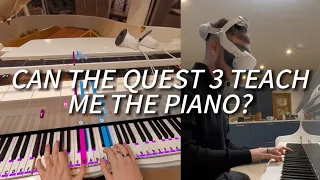 Can the Quest 3 really teach me how to play the piano?