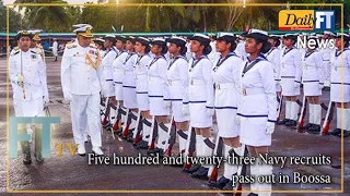 Five hundred and twenty three Navy recruits pass out in Boossa
