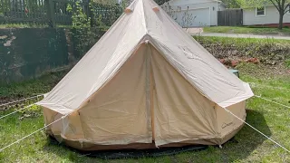 Danchel Outdoor Tent Review & Glamping Canvas Tent Tour