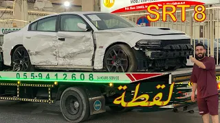 اشتريت دودج تشارجر SRT8 مضروبة رح نصلحها لقطة (1)