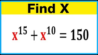 A Nice Exponent Math Simplification | math algebra problem | Find the Value of X