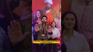 Hania Amir & Khushal Khan at Red Carpet of Poppy ki Wedding #haniamir #khushhalkhan