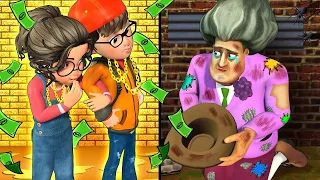 Rich Vs Poor - Ms.T So Sad Story but Happy Ending With Nick Vs Tan - Scary Teacher 3D Animation