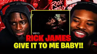 BabanTheKidd FIRST TIME reacting to Rick James - Give It To Me Baby!! Can't believe what he said...