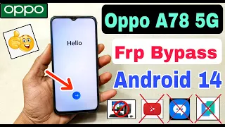 Oppo A78 5G FRP Unlock Android 14 | New Trick 2024 | Oppo A78 Frp Bypass | Oppo CPH2495 Frp Unlock |