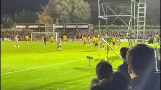 THE MOMENT ST ALBANS CITY BEAT FOREST GREEN ROVERS IN THE FA CUP FIRST ROUND | PITCH INVASION