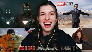 WATCHING THE ENTIRE MARVEL CINEMATIC UNIVERSE!!! | MCU PHASE 1 - PART 1 Commentary & Reaction