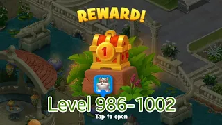 Gardenscapes Level 986-1002