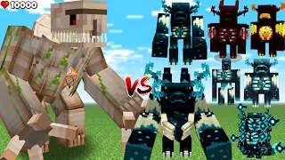 COMMANDED MUTANT IRON GOLEM vs ALL WARDEN!