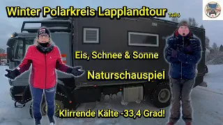 Winter Polarkreistour Lappland Teil 6 #54 Overlander Expeditionsmobil Vanlife Camping Wohnmobil