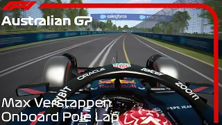 Max Verstappens Onboard Pole Lap in Australia 2024 | Assetto Corsa