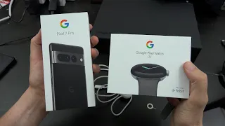 Google Pixel 7 Pro and Pixel Watch Unboxing!!