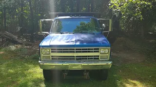 Square Body GMC 6.2L Detroit Diesel 1985. A day in the life.